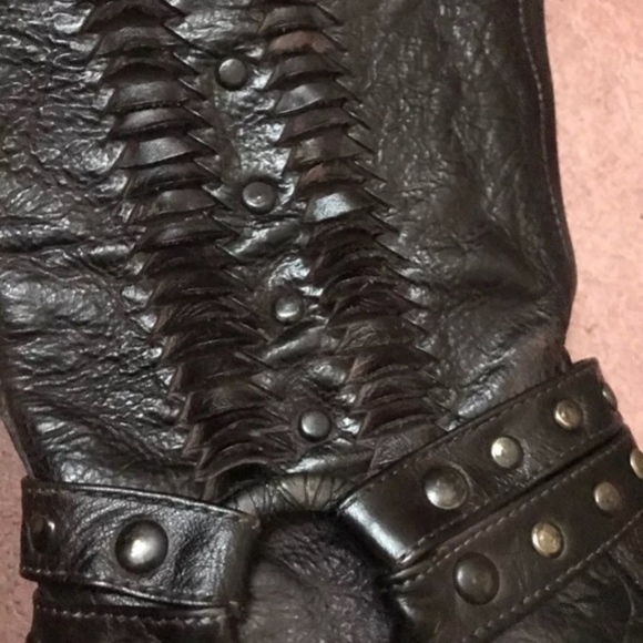 Bed Stu Selina dark brown tall cut out boots 7.5 - Picture 4 of 7